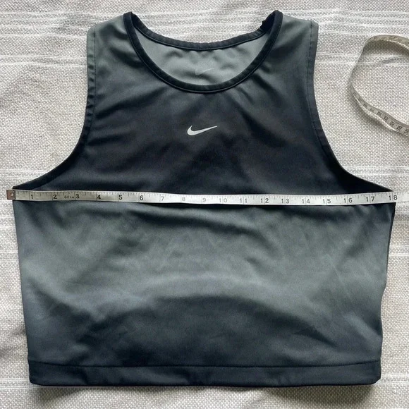 Nike Dri-Fit Swoosh Printed Crop Tank- Size L - Picture 9 of 10